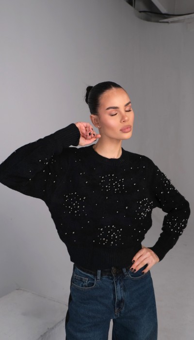 Пуловер Girly Aesthetic / Black