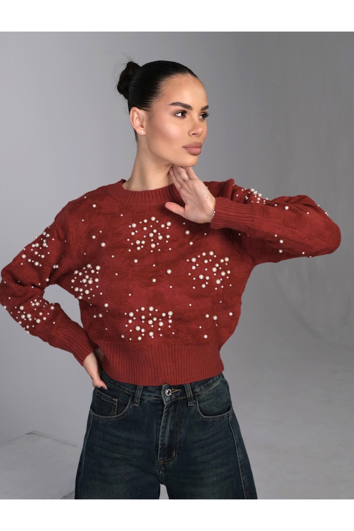 Пуловер Girly Aesthetic / Red