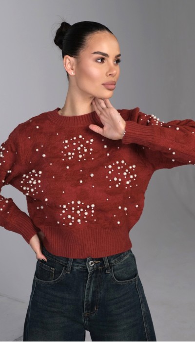 Пуловер Girly Aesthetic / Red