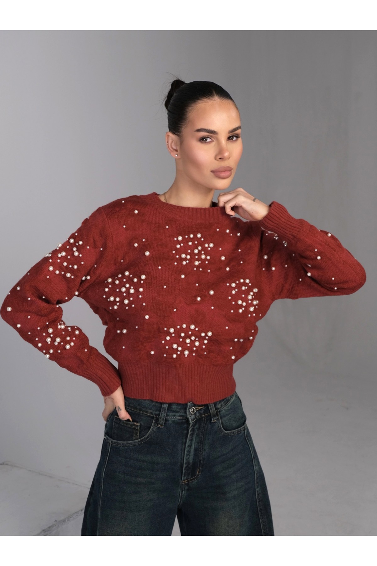 Пуловер Girly Aesthetic / Red