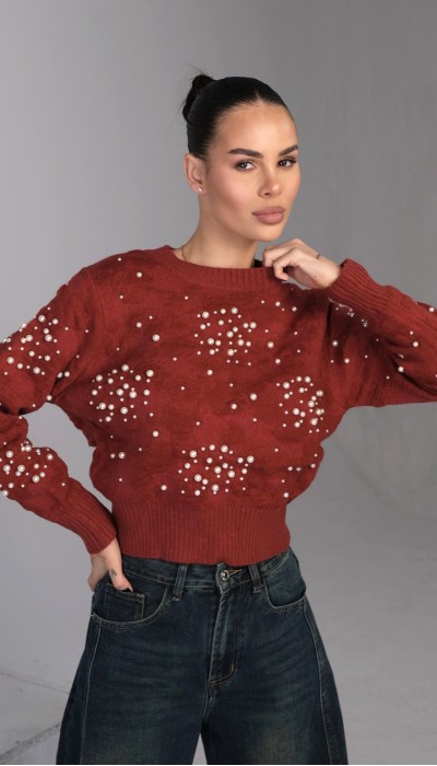 Пуловер Girly Aesthetic / Red