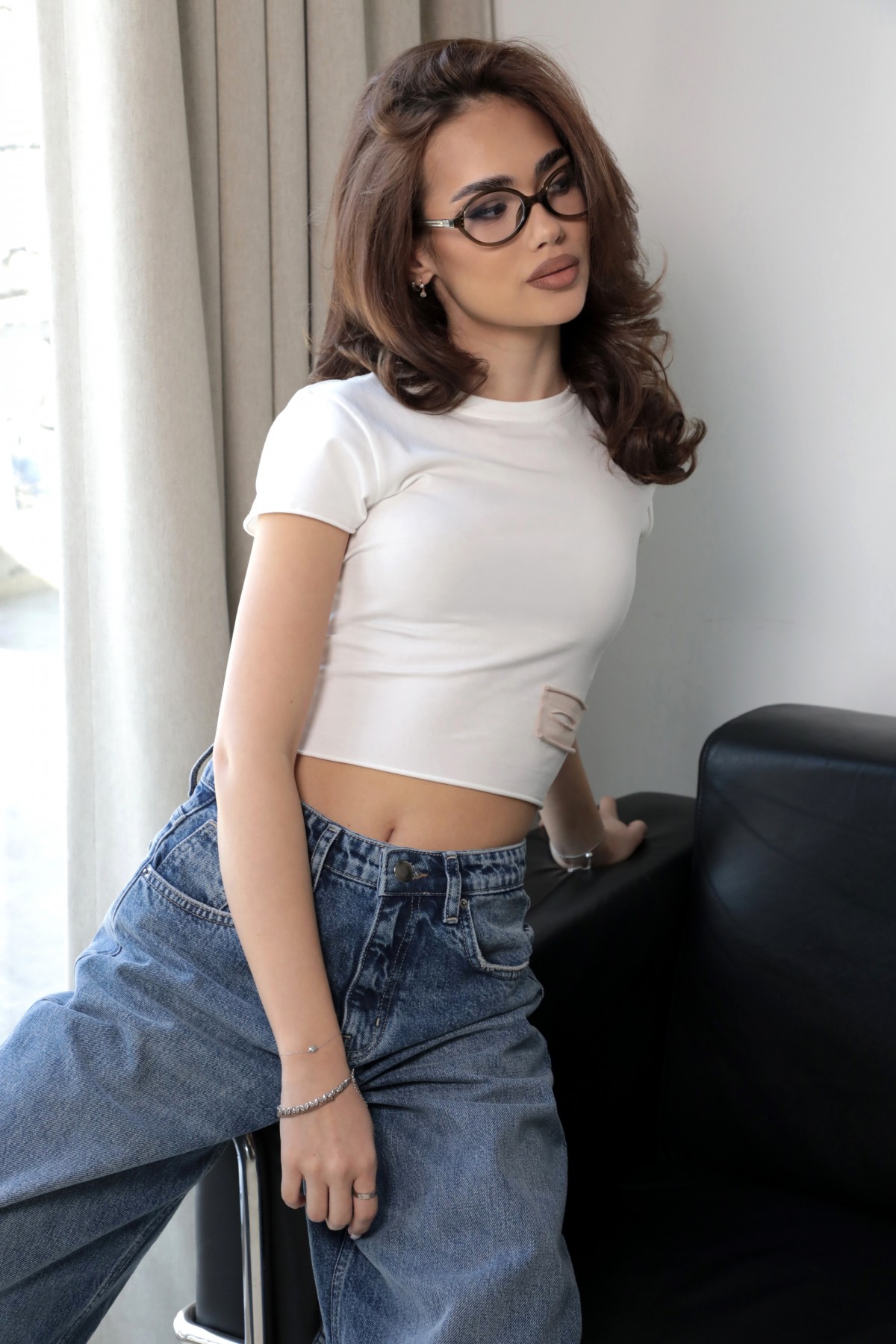 KARMA crop top / Almond