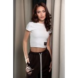 KARMA crop top / Coffee Beans