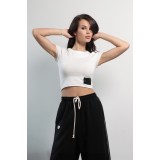 KARMA crop top / Jet Black