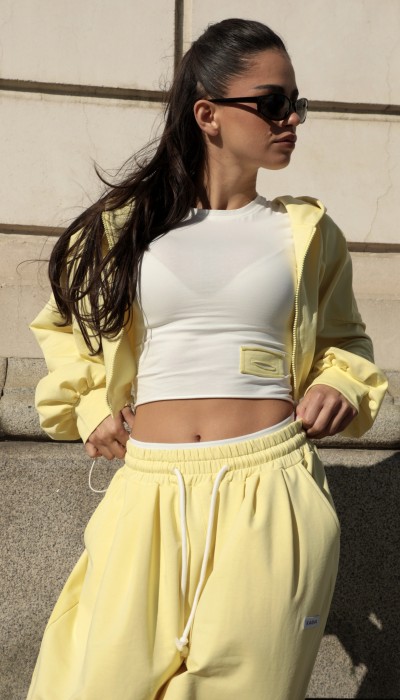 KARMA crop top / Soft Yellow