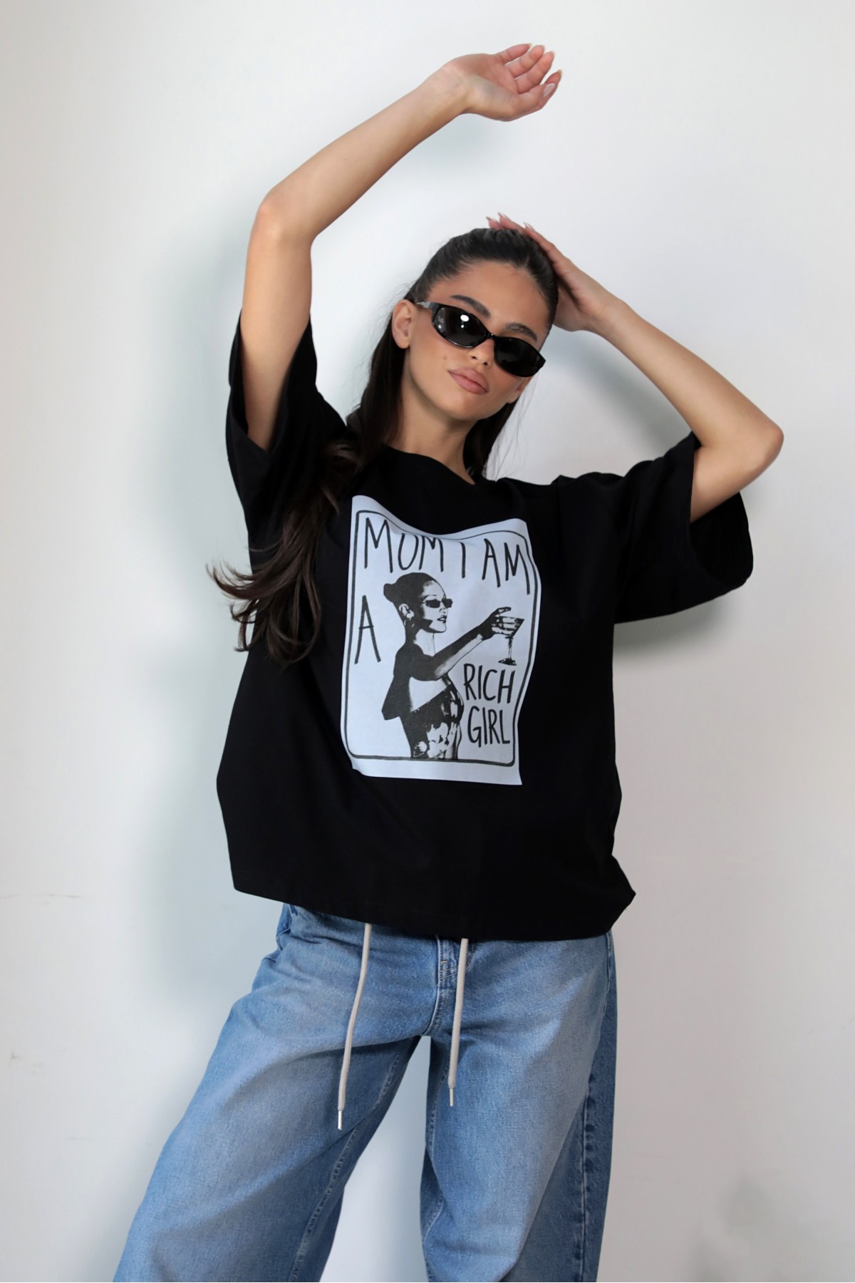 T-shirt Rich Girl / Black