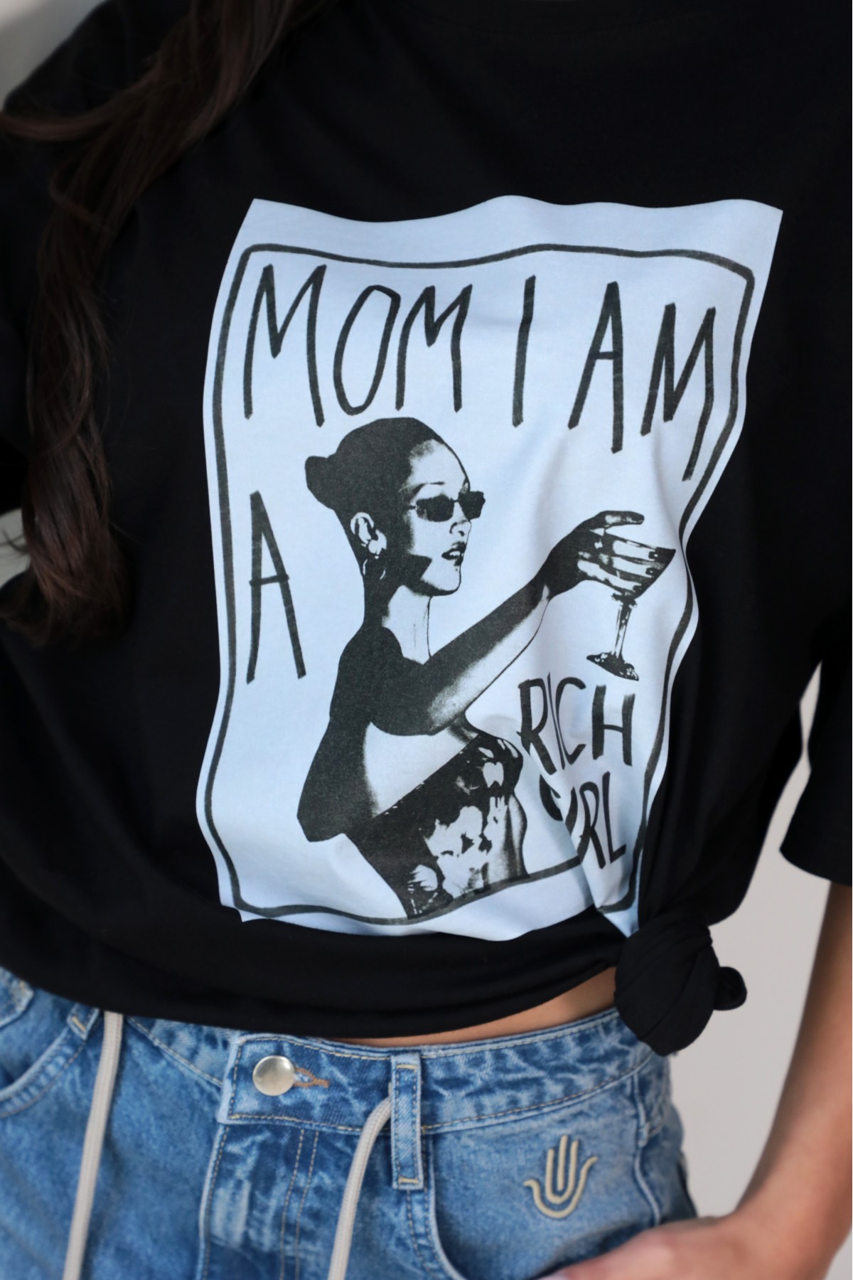 T-shirt Rich Girl / Black