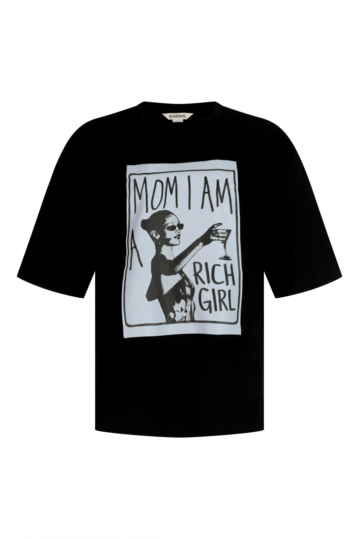 T-shirt Rich Girl / Black