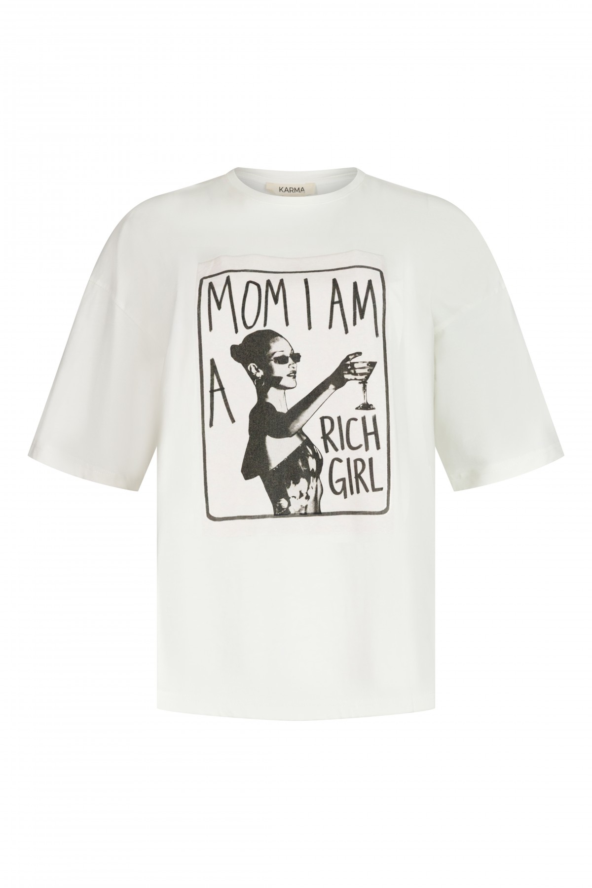 T-shirt Rich Girl / White