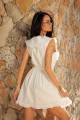 Рокля La La Linen / White