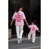 Kids' T-shirt I call her mama / Pink Lollipop